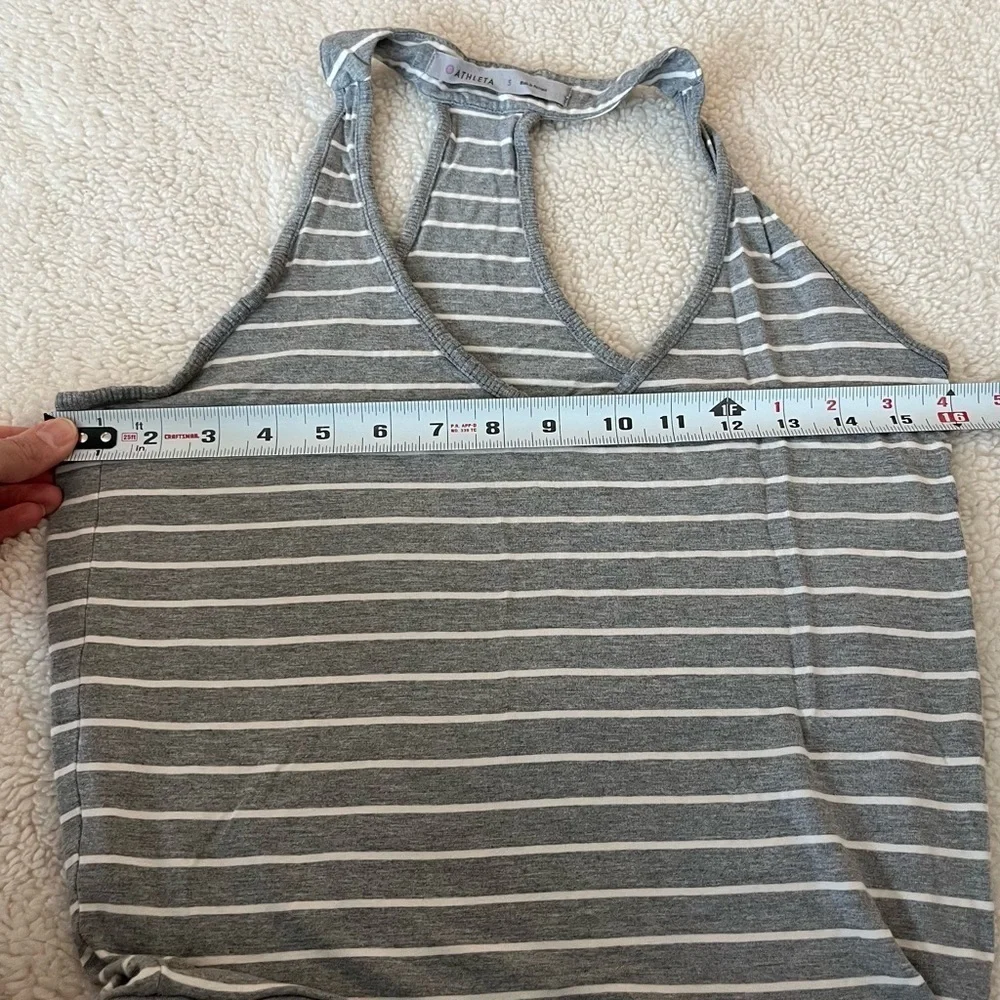 Athleta Racerback Striped Tee Dress - Size Small